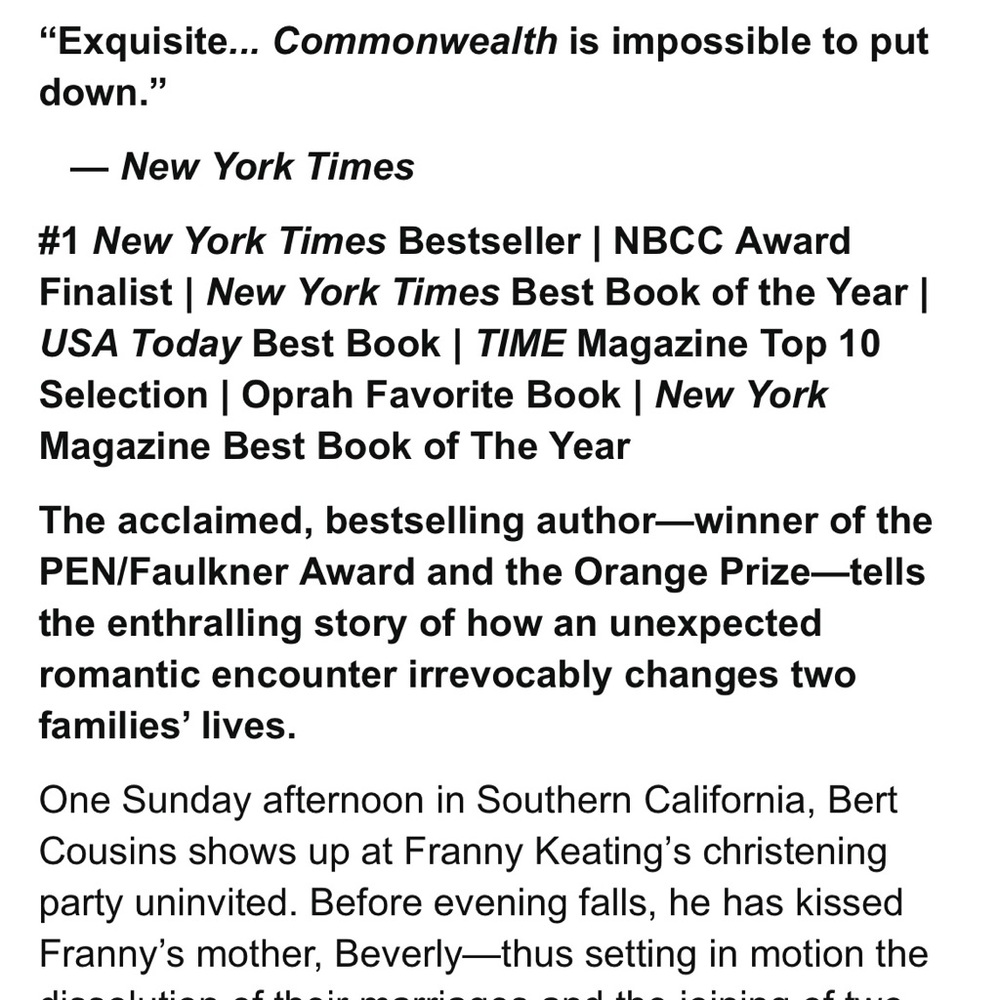 Paperback Book: Commonwealth - Picture 2 of 4